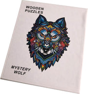 Houten Puzzel - Wolf - A5 formaat - 99 stukjes