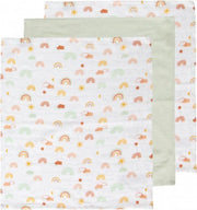 bébé-jou Hydrofiel monddoek 3 stuks - Rainbow Sky