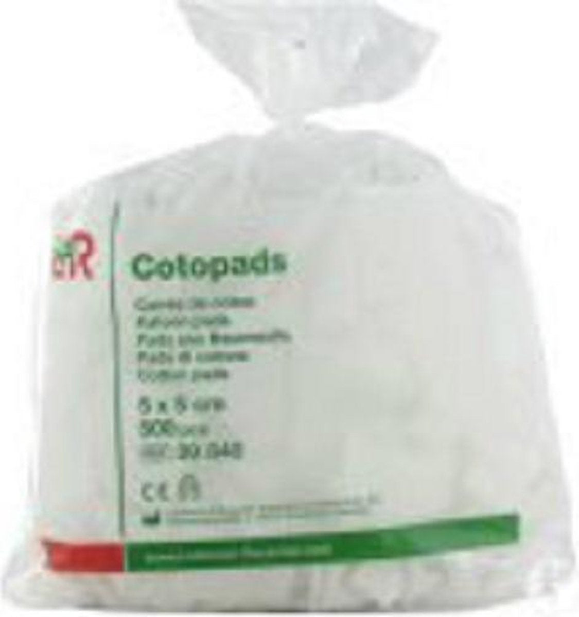 Cotopads (pluisvrije pads)  5 x 5 cm - 500 stuks - 100 % katoen -