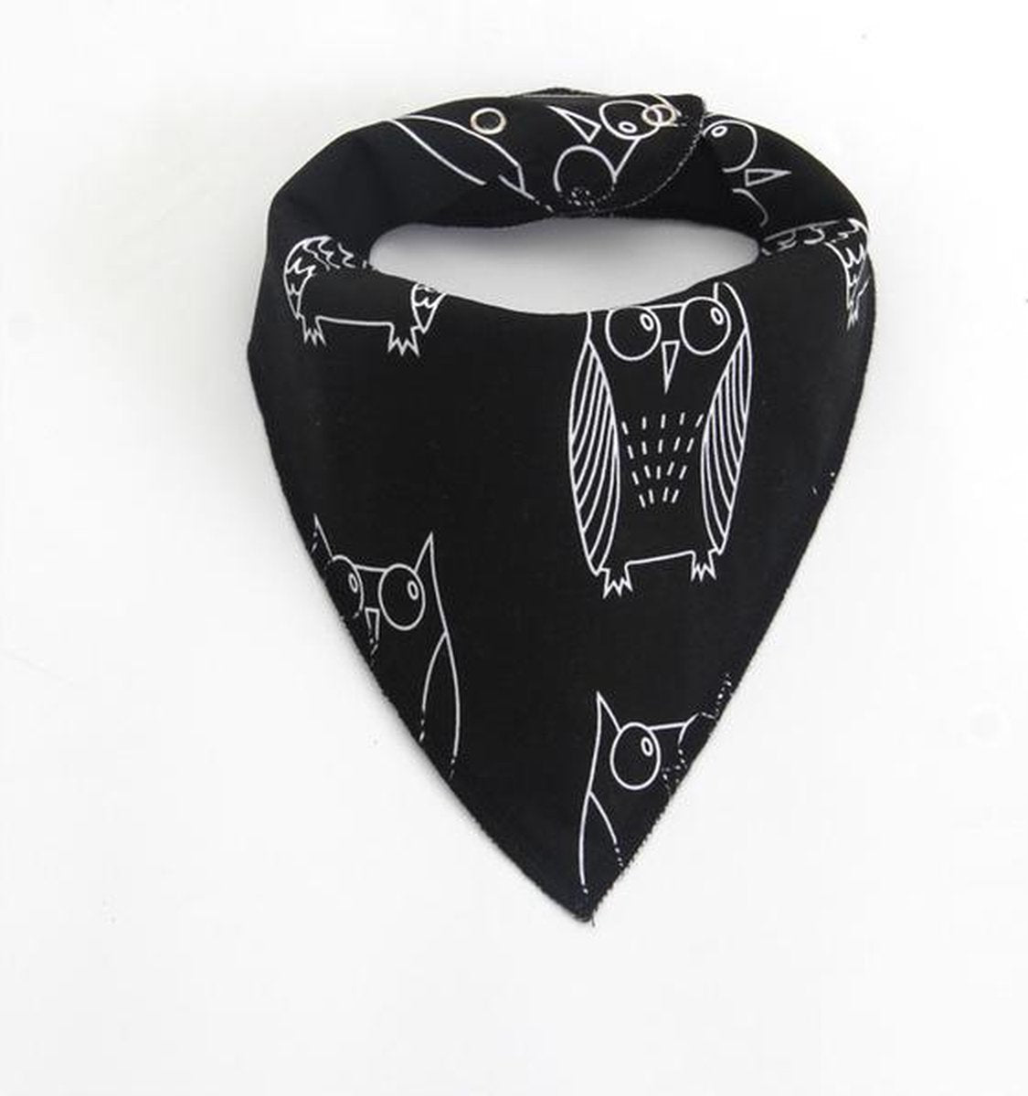 JillyBee - Slab - Slabbetje - Slabber - Bandana - Uil - Uilen - Uiltjes - Zwart - Wit
