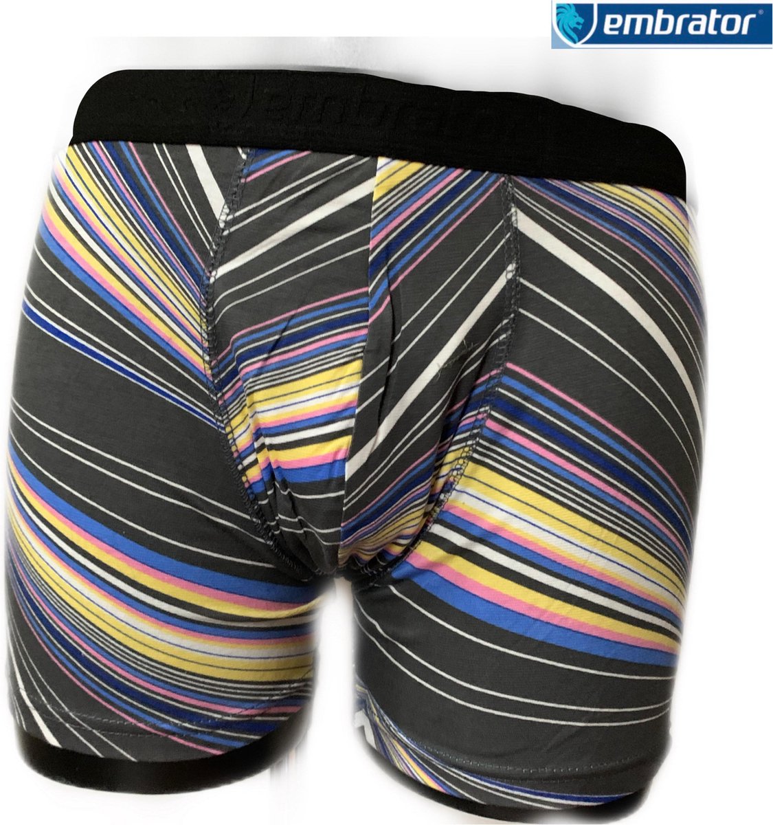 Embrator 2-pack mannen Boxershort overall print strepen maat XL