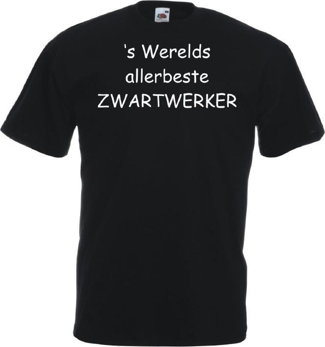 Mijncadeautje T-shirt - 's Werelds beste Zwartwerker - unisex Zwart (maat L)