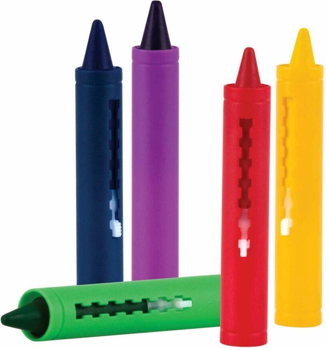 Nuby - Badspeelgoed - 5 Badkrijtjes - Blauw