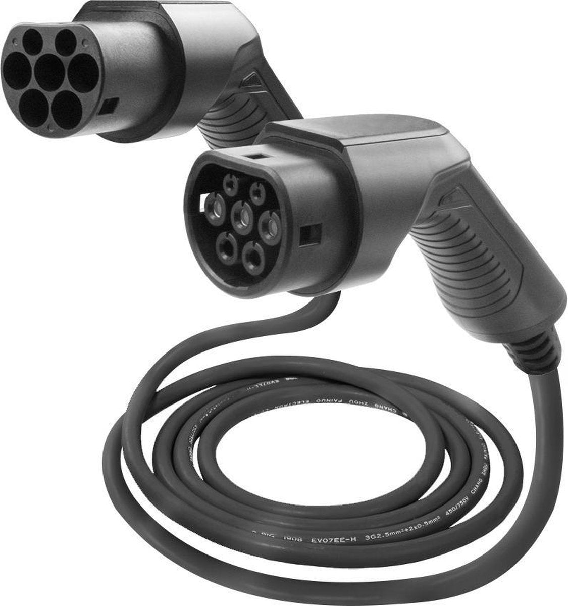 Besen laadkabel | 11 kW | type 2 naar type 2 stekkers | 5 meter