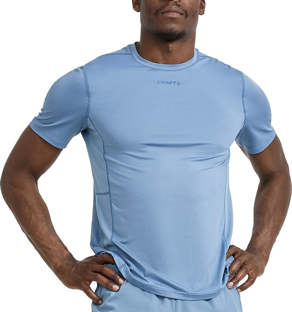 Craft ADV Essence SS Sportshirt - Maat L  - Mannen - Lichtblauw