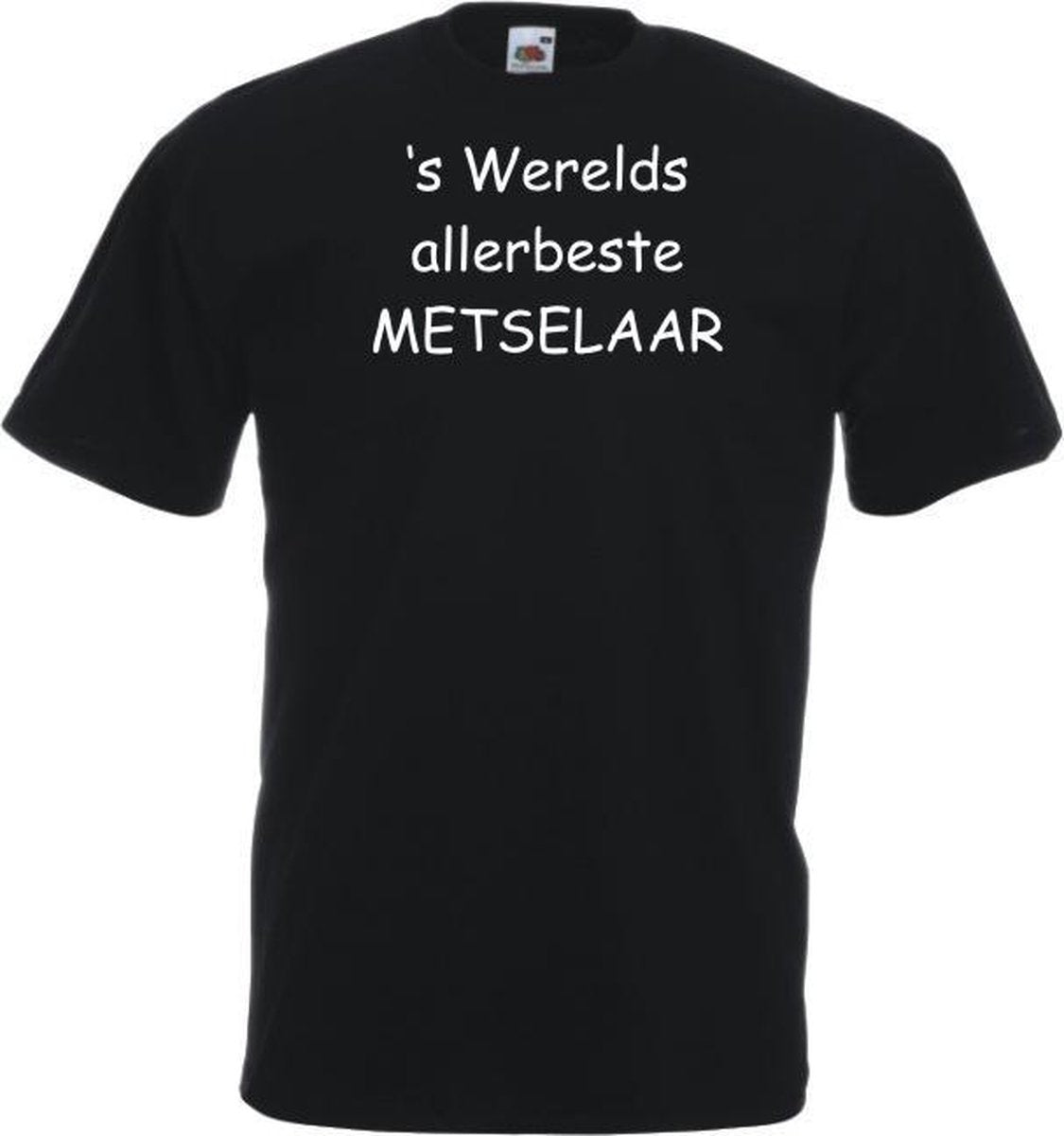 Mijncadeautje T-shirt - 's Werelds beste Metselaar - unisex Zwart (maat L)