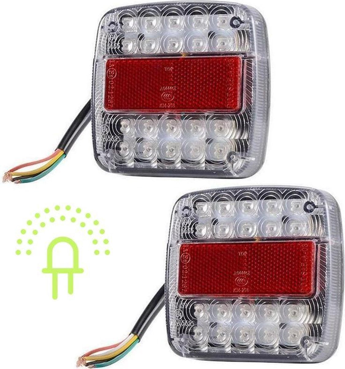 Set van 2 Led Achterlichten 12v Type 26