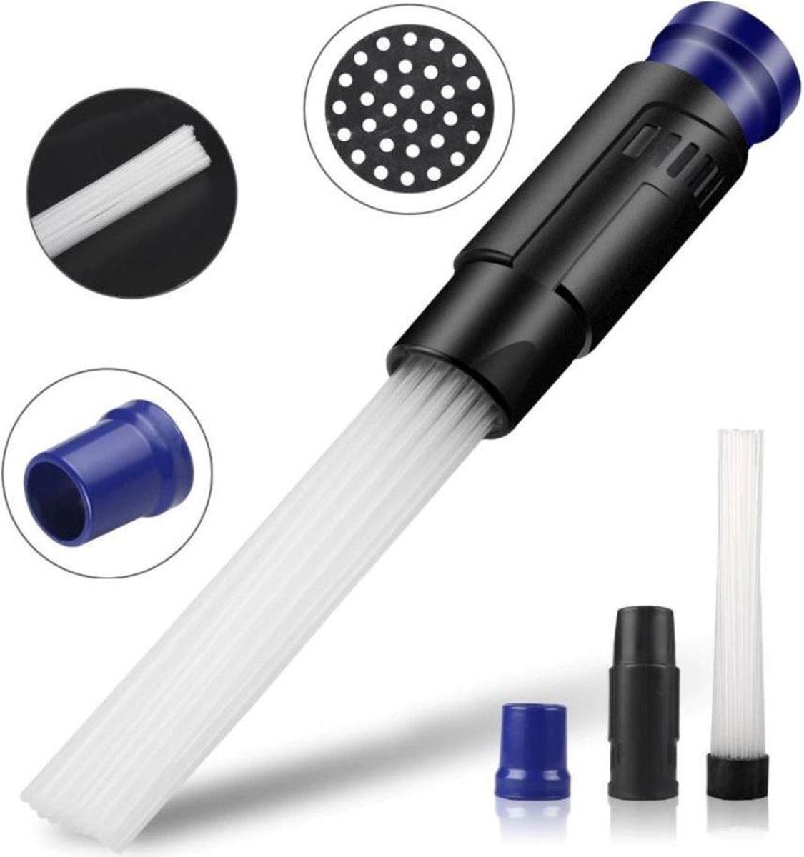 Opzetborstel Stofzuigermondstuk - Zuigmond Opzetstuk - Universeel - Dust Daddy - Dust Cleaner - Afstoffen - Vacuumax