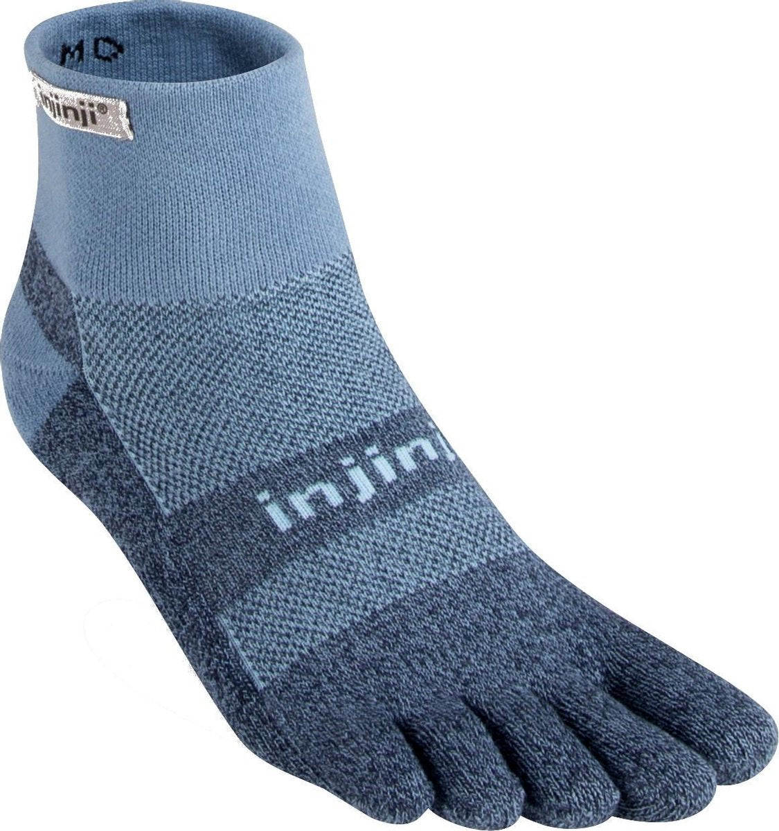 Injinji Trail Midweight Mini-Crew - Blauw/Grijs - 44-47