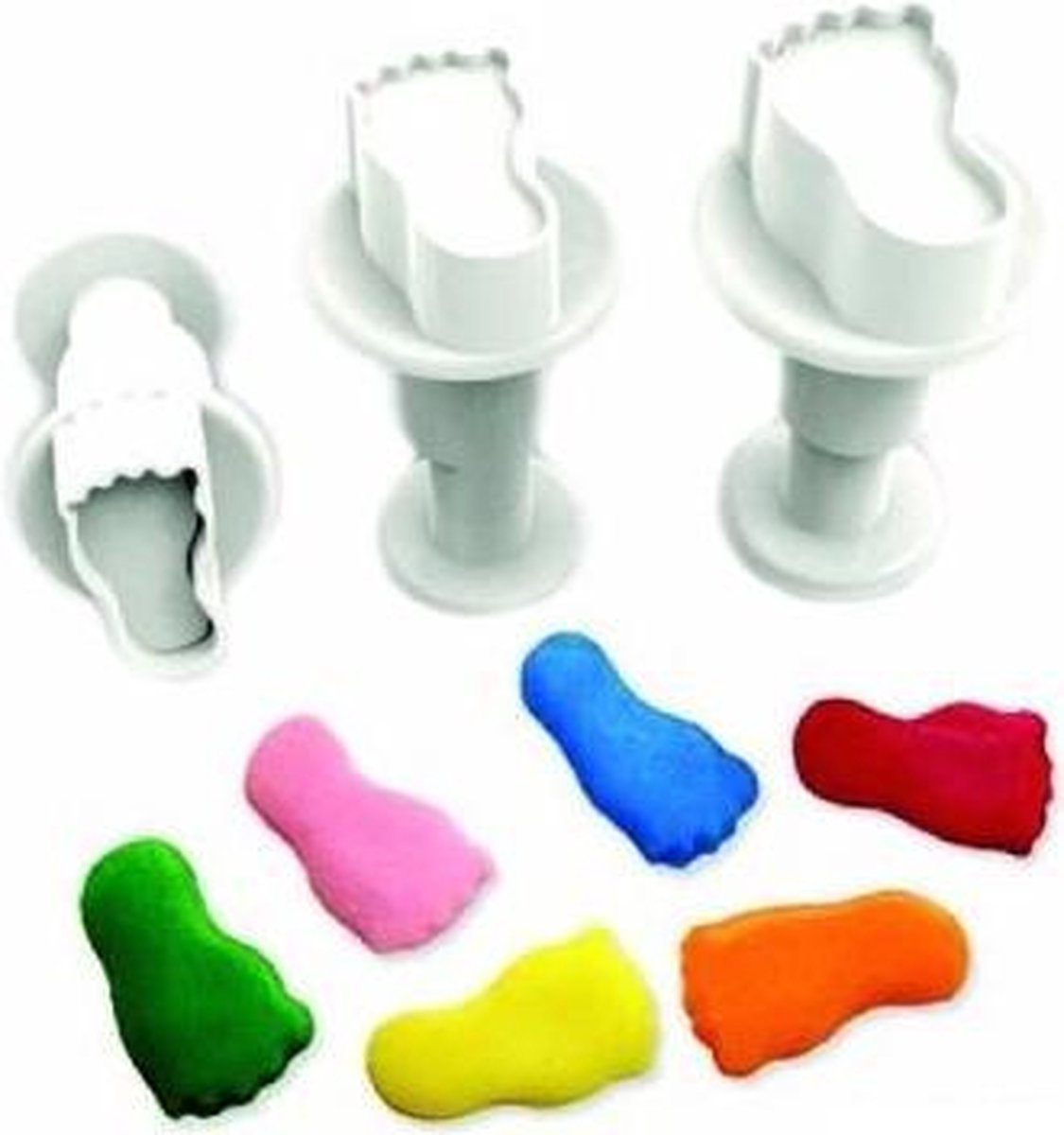 Dekofee Mini Uitstekers Voetjes set/3