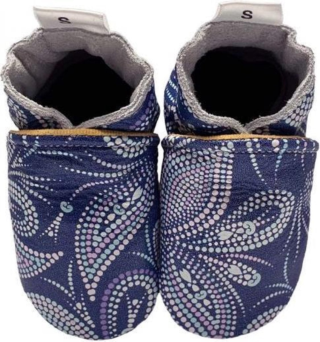 BabySteps slofjes Paisley dotted Blue maat 22/23