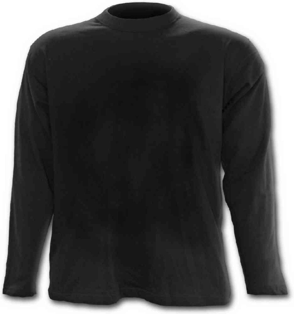 Spiral Longsleeve top -S- URBAN FASHION Zwart