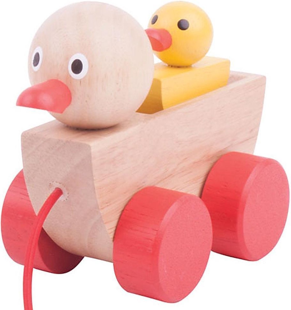 BigJigs houten trekdier eend Duck and Duckling
