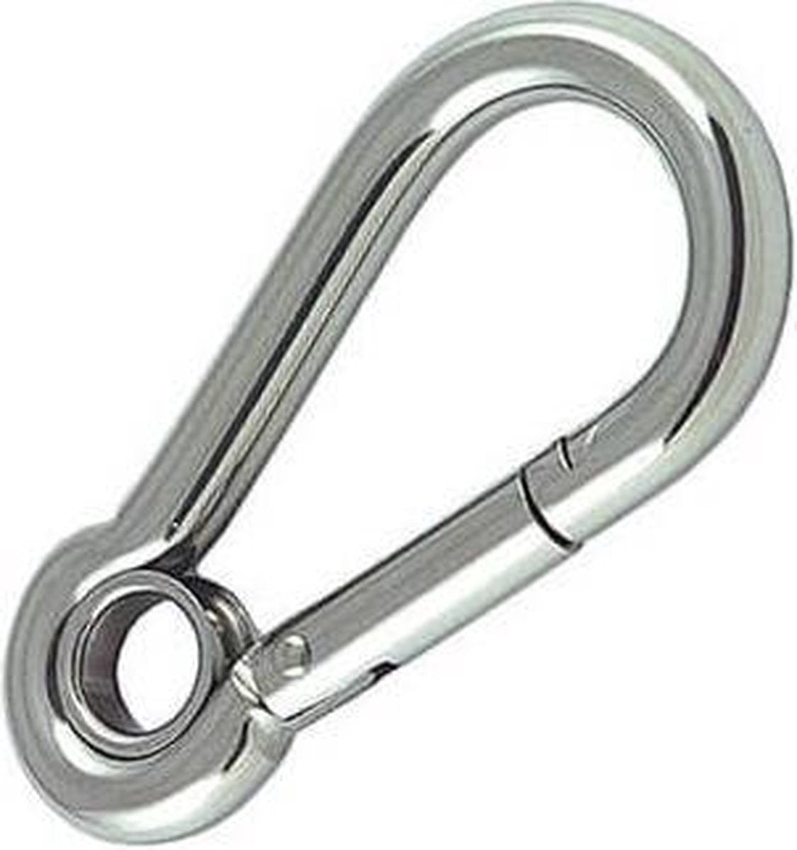 Karabijnhaak / carabiner 7x70mm - Met oog