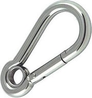 Karabijnhaak / carabiner 7x70mm - Met oog