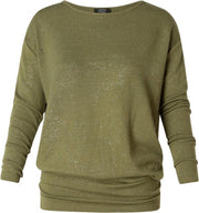 ES&SY Naoual Trui - Olive - maat 38