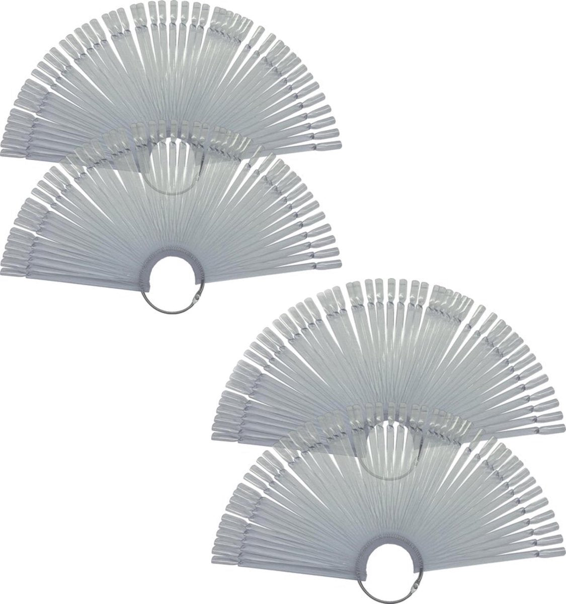 GUAPÀ Kleuren Waaier - Nagel Display Transparant - 4 x 50 stuks (200 stuks) - High Quality Color Ring Color Pops