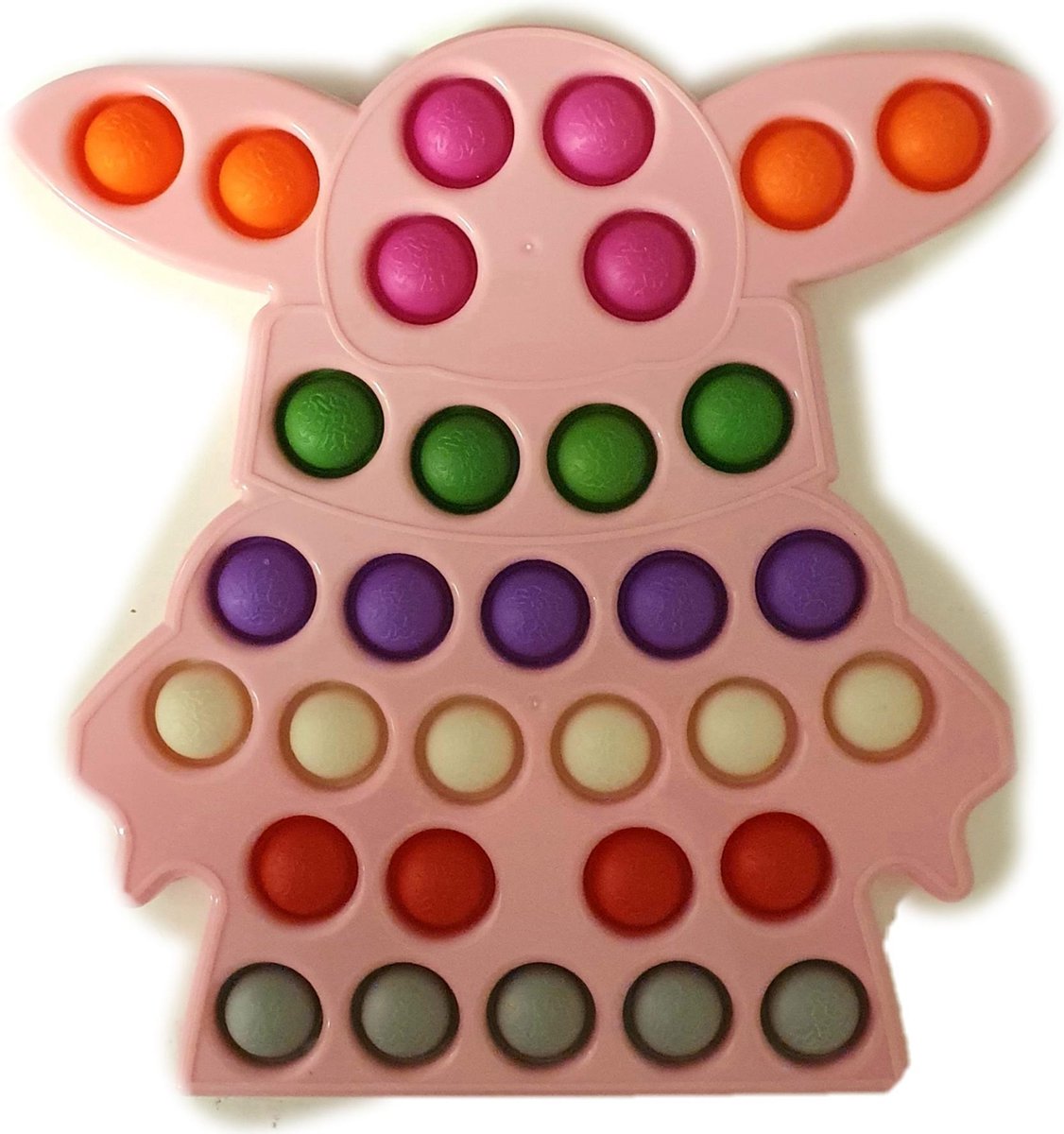 Fidget Toy Pop It - Konijn - Roze - 22cm