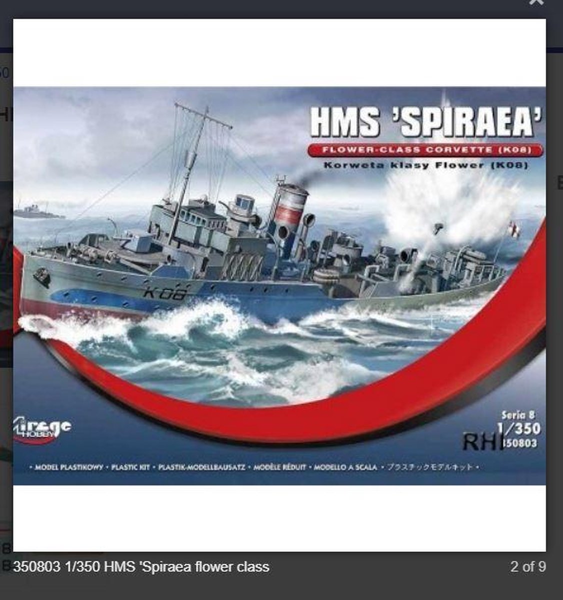 Mirage-Hobby 350803 HMS 'SPIRAEA' - Korweta klasy Flower (K08)