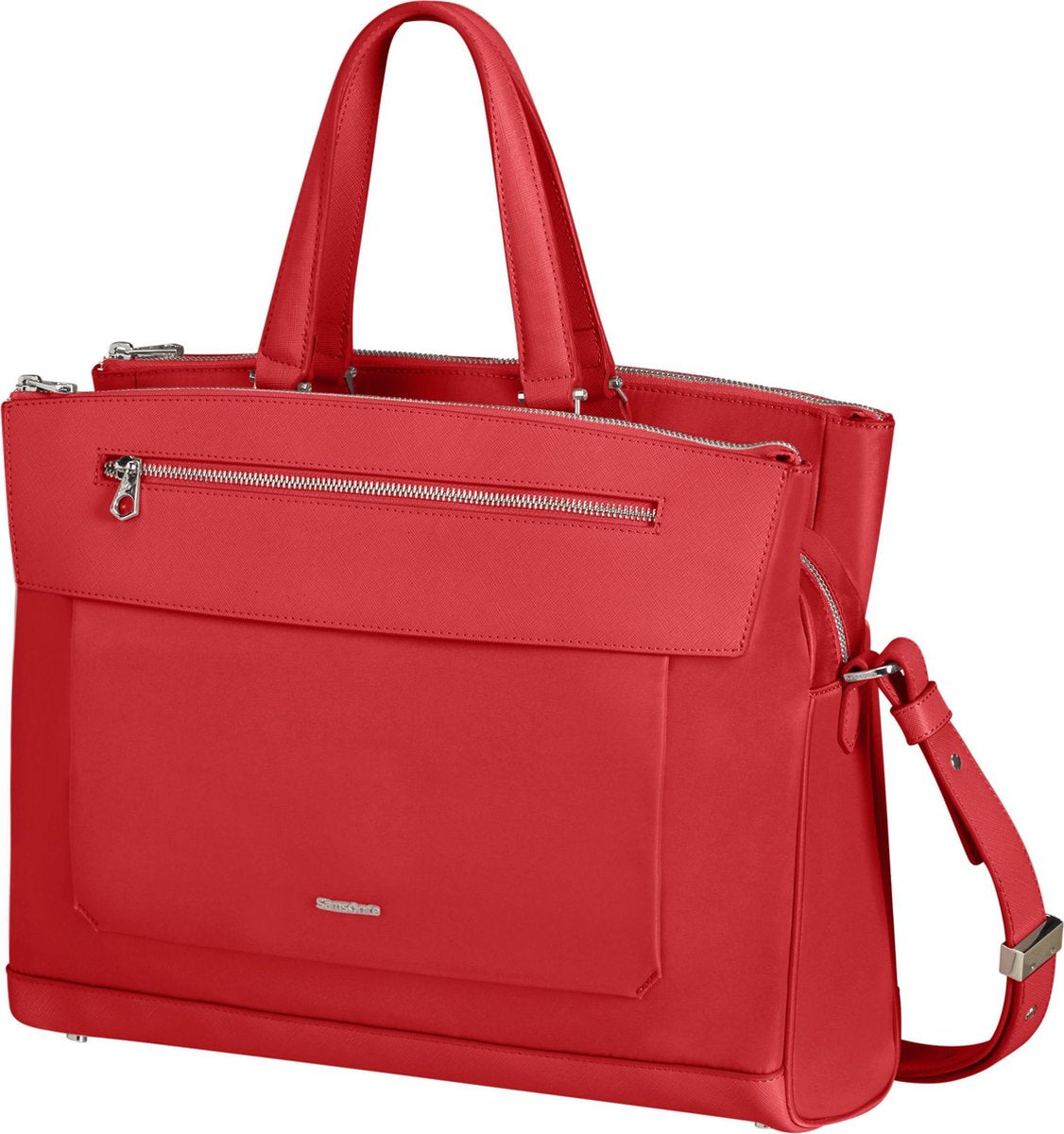 Samsonite Laptopschoudertas - Zalia 2.0 Bailhandle 3 vakken 14.1 inch Classic Red