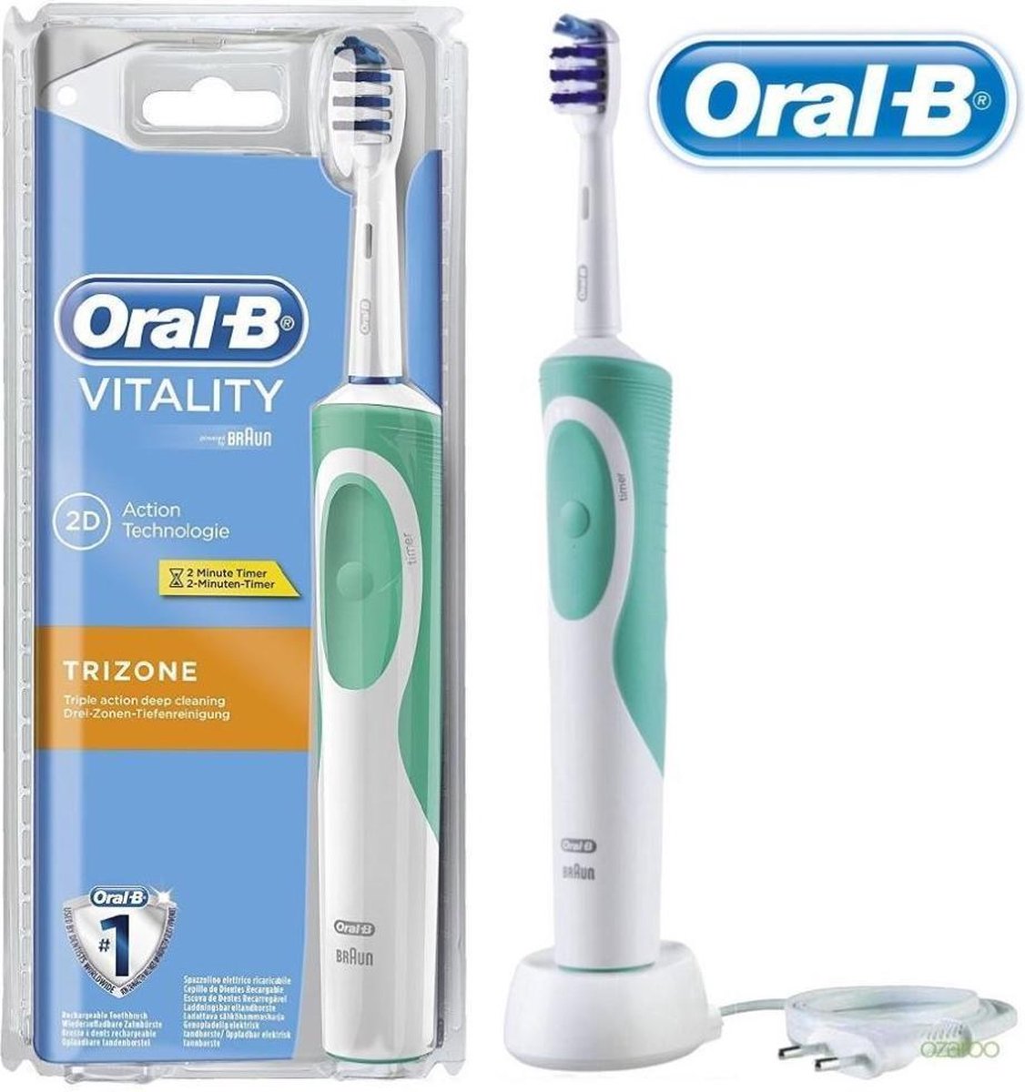 Oral-B Vitality TriZone - Elektrische Tandenborstel - Blauw