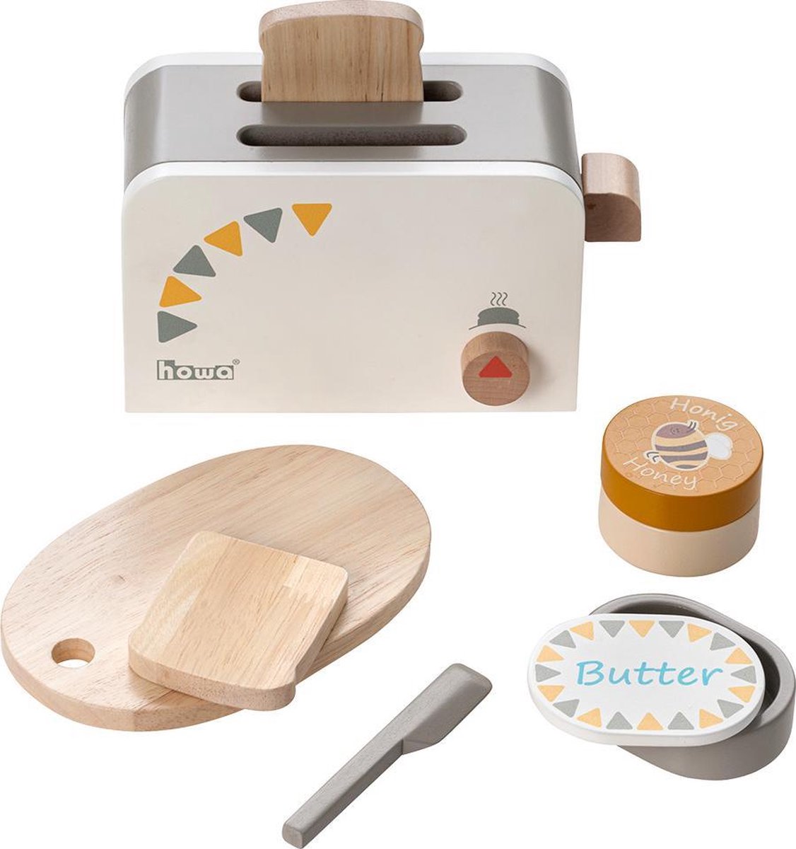 howa Houten Speelgoed Broodrooster incl. 6-delige Accessoires 4886
