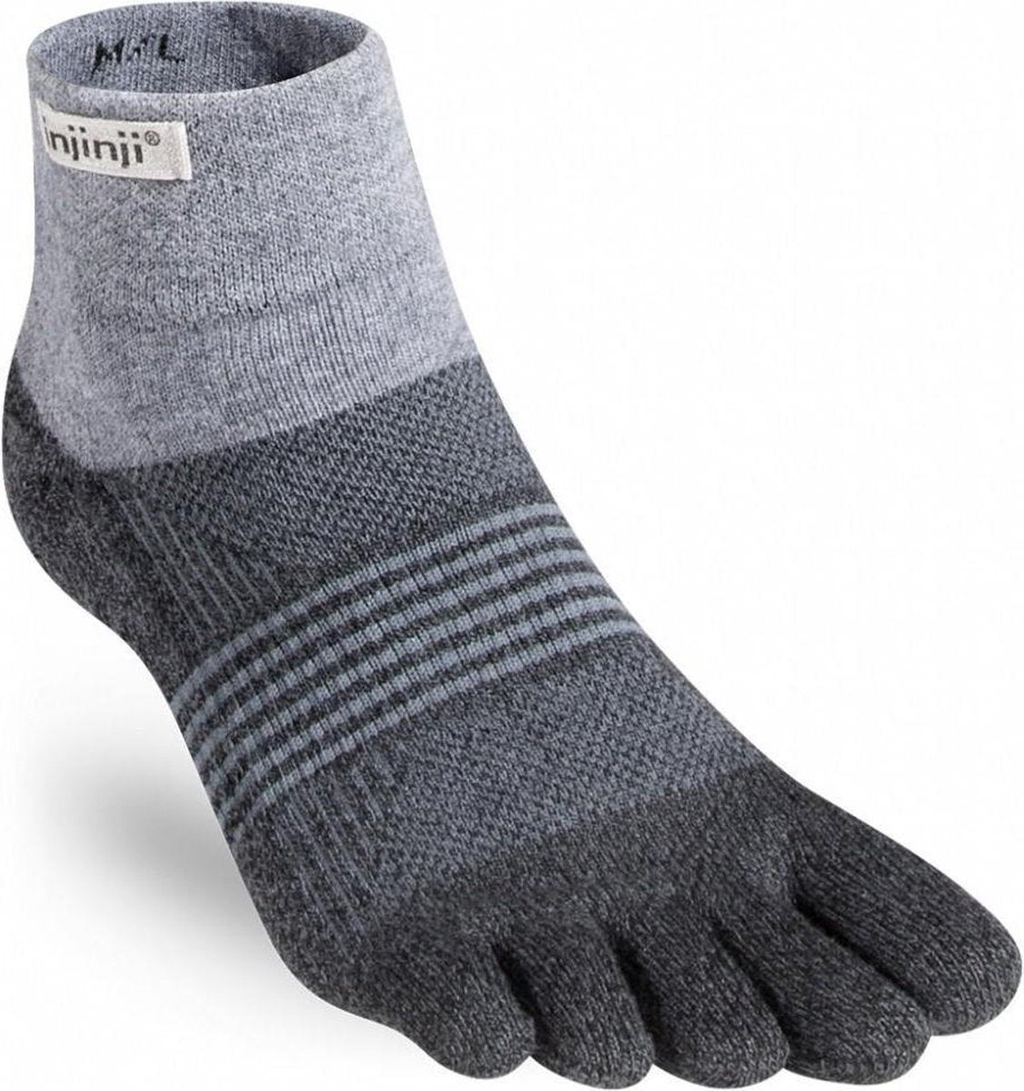 Injinji Women's Trail Midweight Mini-Crew - Licht Grijs - Dames MD/LG (40