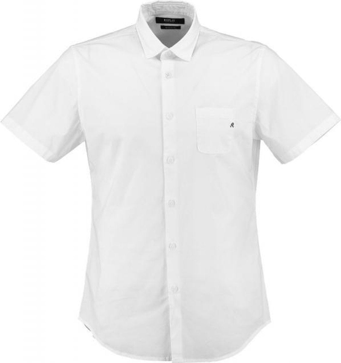 Replay wit stretch overhemd regular fit - Maat  M