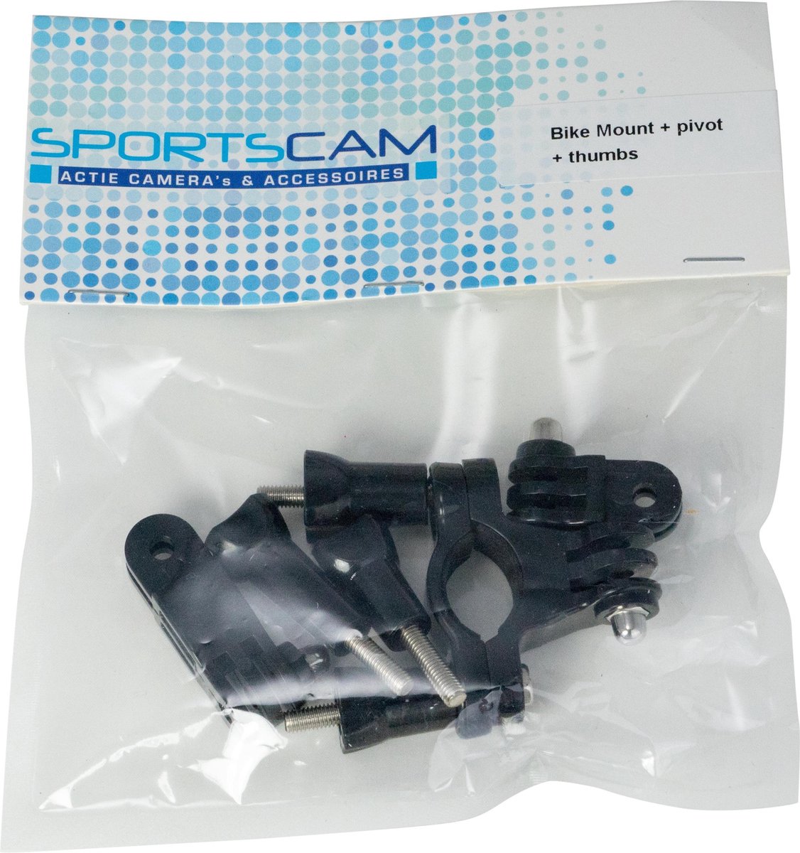 SportsCam Fiets Mount + Pivot en thumbscrews