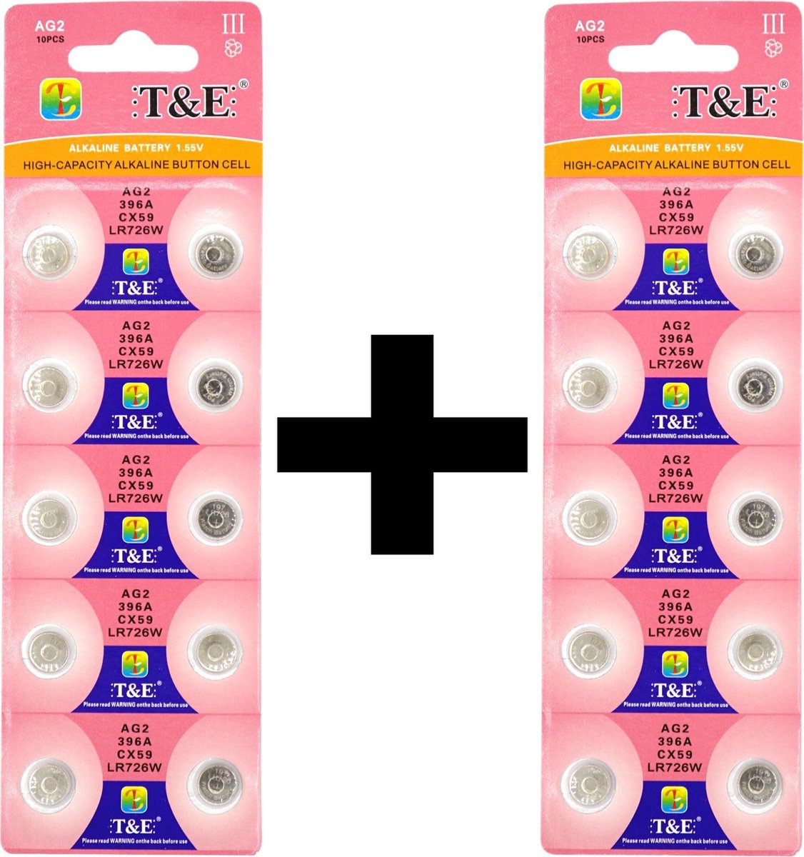 AG2 Knoopcel Batterij 20x - 2 Kaarten van 20 stuks batterijen voor Horloges - 1+1 Gratis & Gratis Cadeau