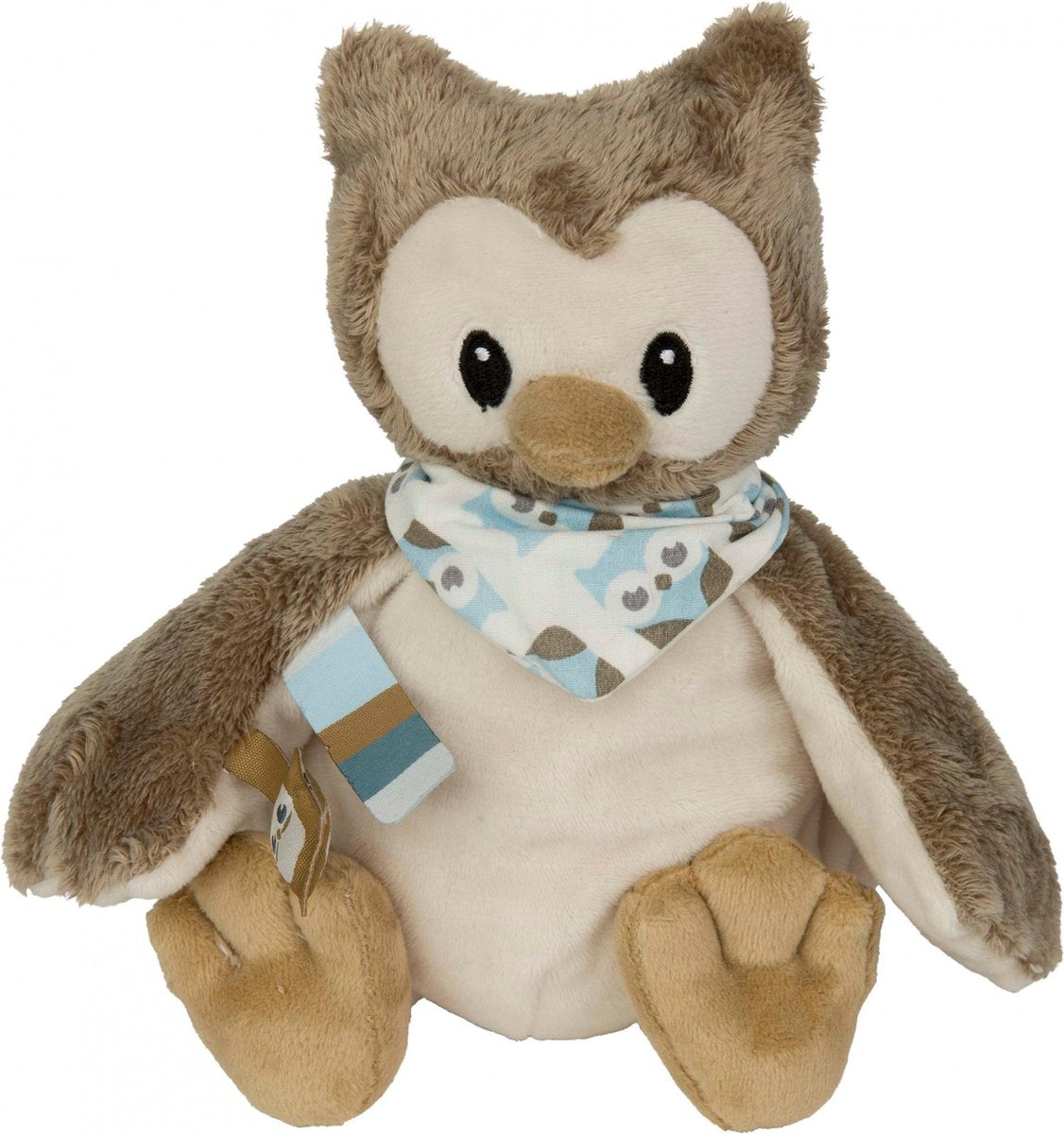 Pericles Knuffel Uil 20 Cm Bruin/blauw