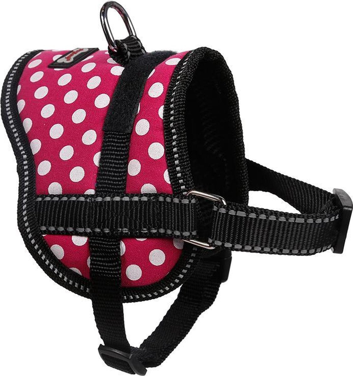Comfortabel harnas voor kleinere hondjes of katten - ROZE - MEDIUM