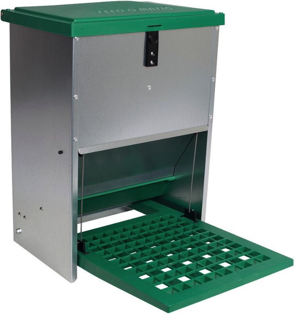 Kippenvoerbak - Feed-o-matic - trapbak - voerautomaat pluimvee- voersilo 5kg