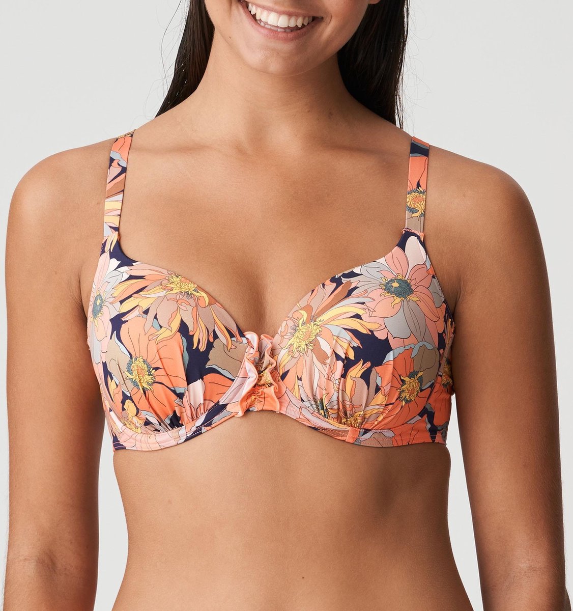 Melanesia Bikini Top 4007514 Coral Flower