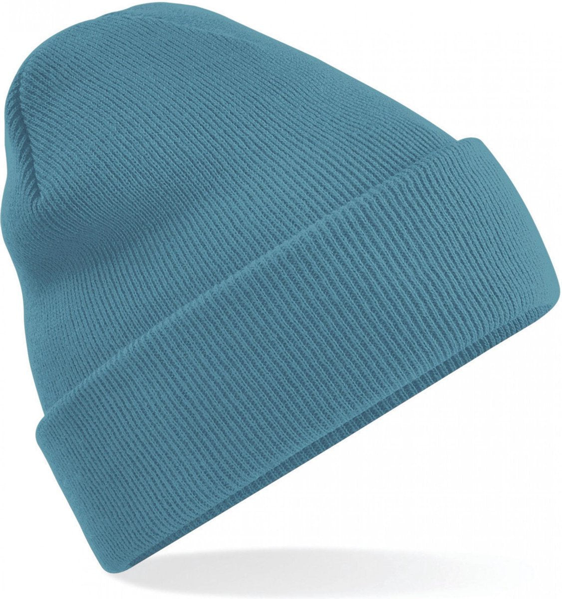 wintermuts AIRFORCE BLAUW| klassieke gebreide muts in 30 verschillende kleuren| tweelaags gebreid