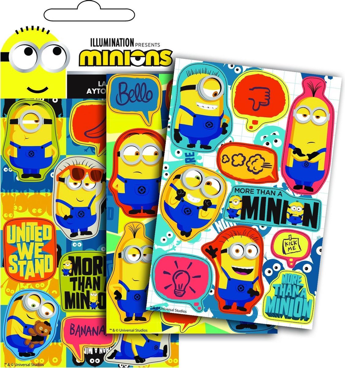 Illumination Stickers Minions Junior Papier 3-delig