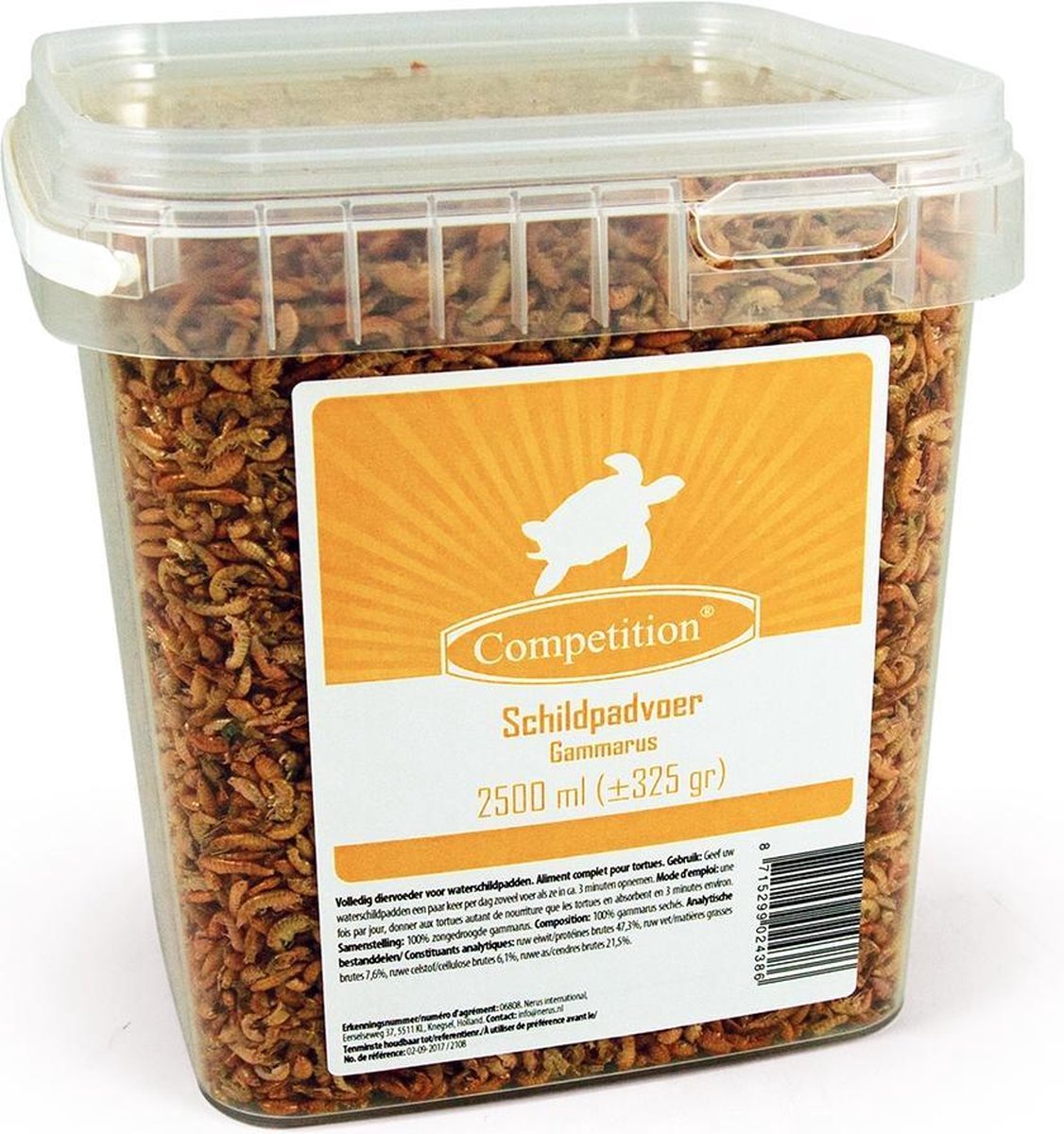 Competition Schildpadvoer Gammarus Fijn - 2.5 L