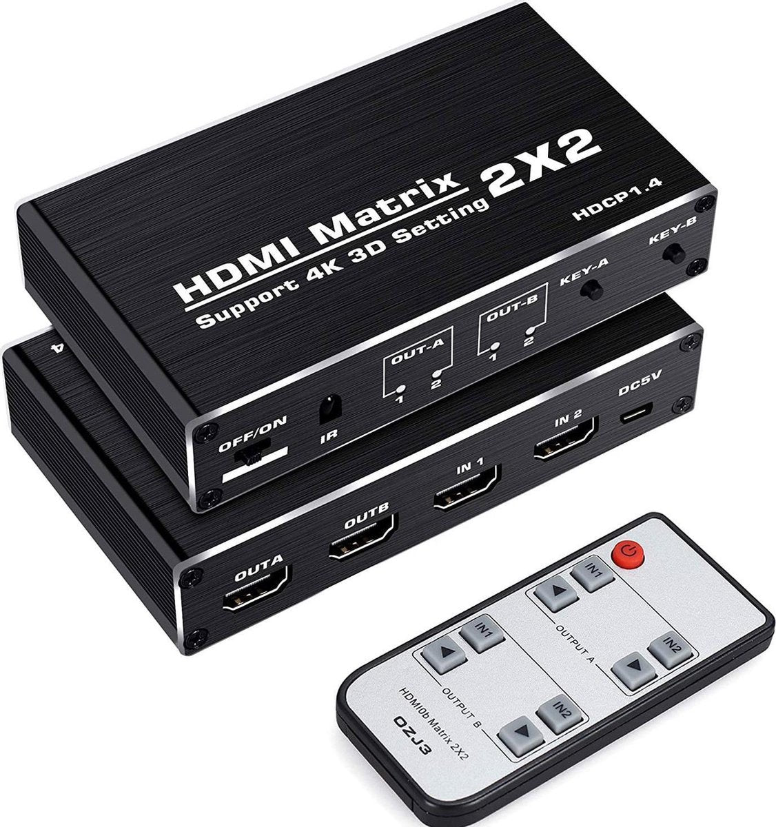 NÖRDIC SGM-155 HDMI switch 2 naar 2