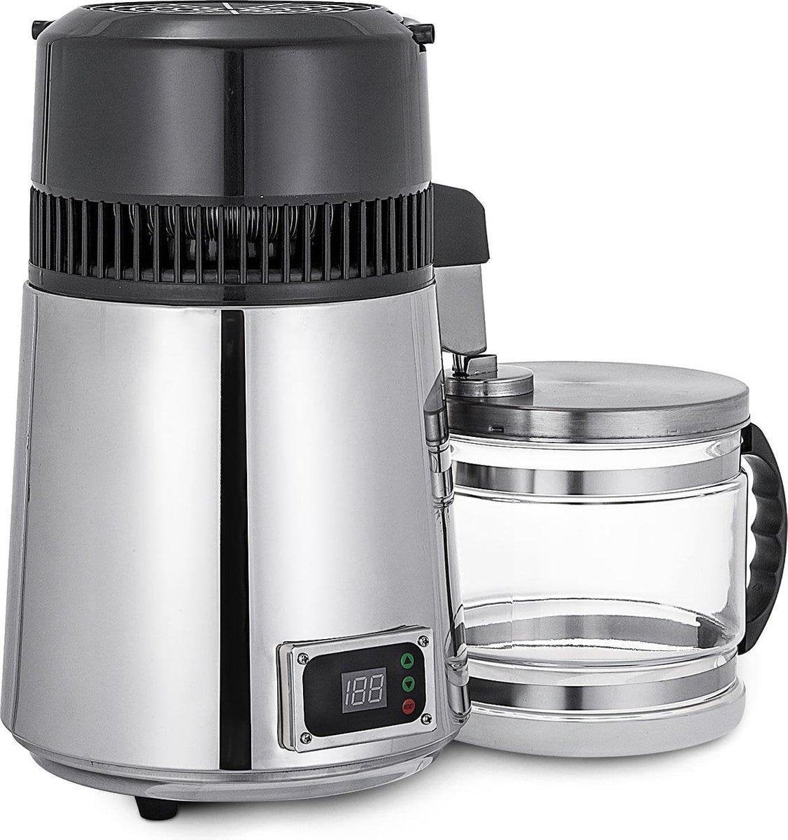 Luxe water distilleerketel 4 liter met thermostaat