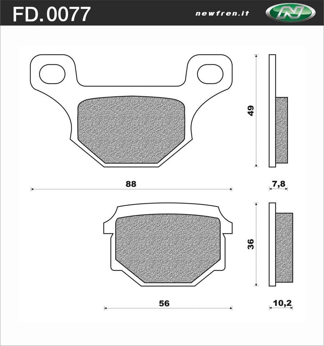 Remblokset Newfren FD0077 TGB 101
