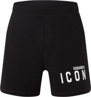 Dsquared2 Loose fit sweatshorts met logoprint - Zwart - Maat S