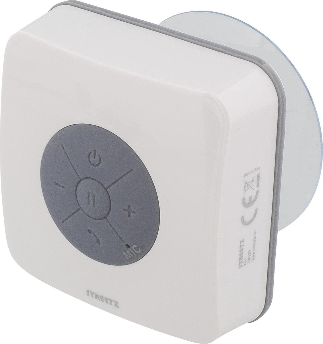 STREETZ CM725 Waterdichte Bluetooth-luidspreker met aanzuigplug