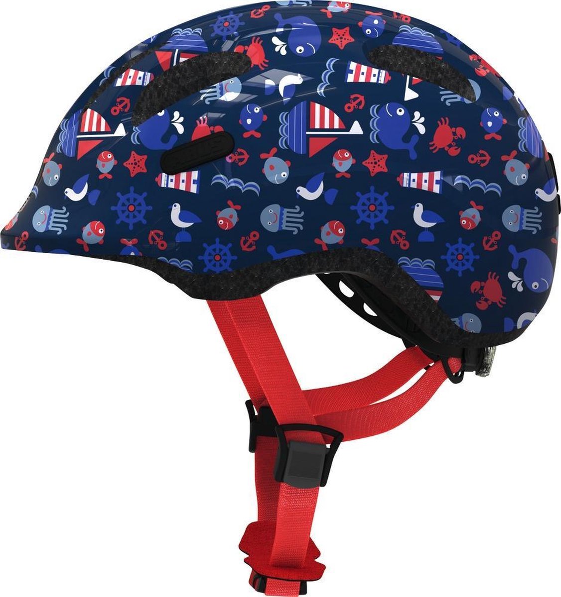 Abus Smiley 2.1 Fietshelm - Maat  M (50-55 cm) - Blue Maritim