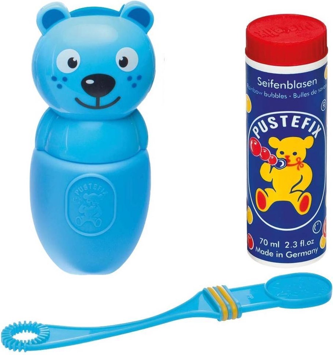 Pustefix Bellenblaasset Bubble-friends Kat 70 Ml Blauw