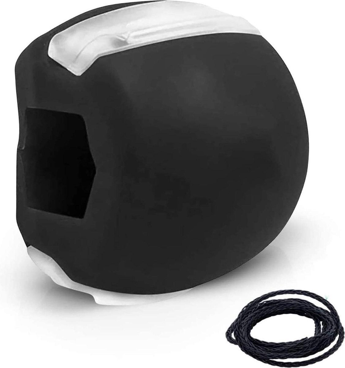 Doodadeals® | Jawline trainer | Kaaklijn trainer | Slanke kaaklijn | Gezichtstrainer | Kaak trainer | Kaakspier trainer | Kaaklijntrainer | Compacte kaaktrainer | Kaakspier | Onderkin trainer | Anti Aging | Kaaklijn trainer | Anti rimpel | Zwart