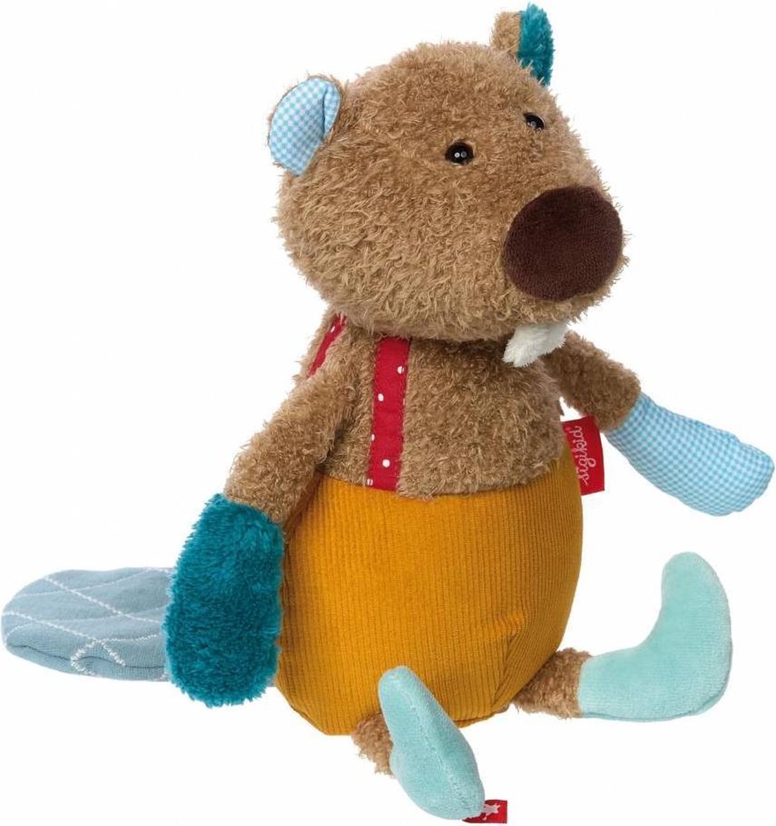 sigikid Knuffel Beaver Patchwork Sweety