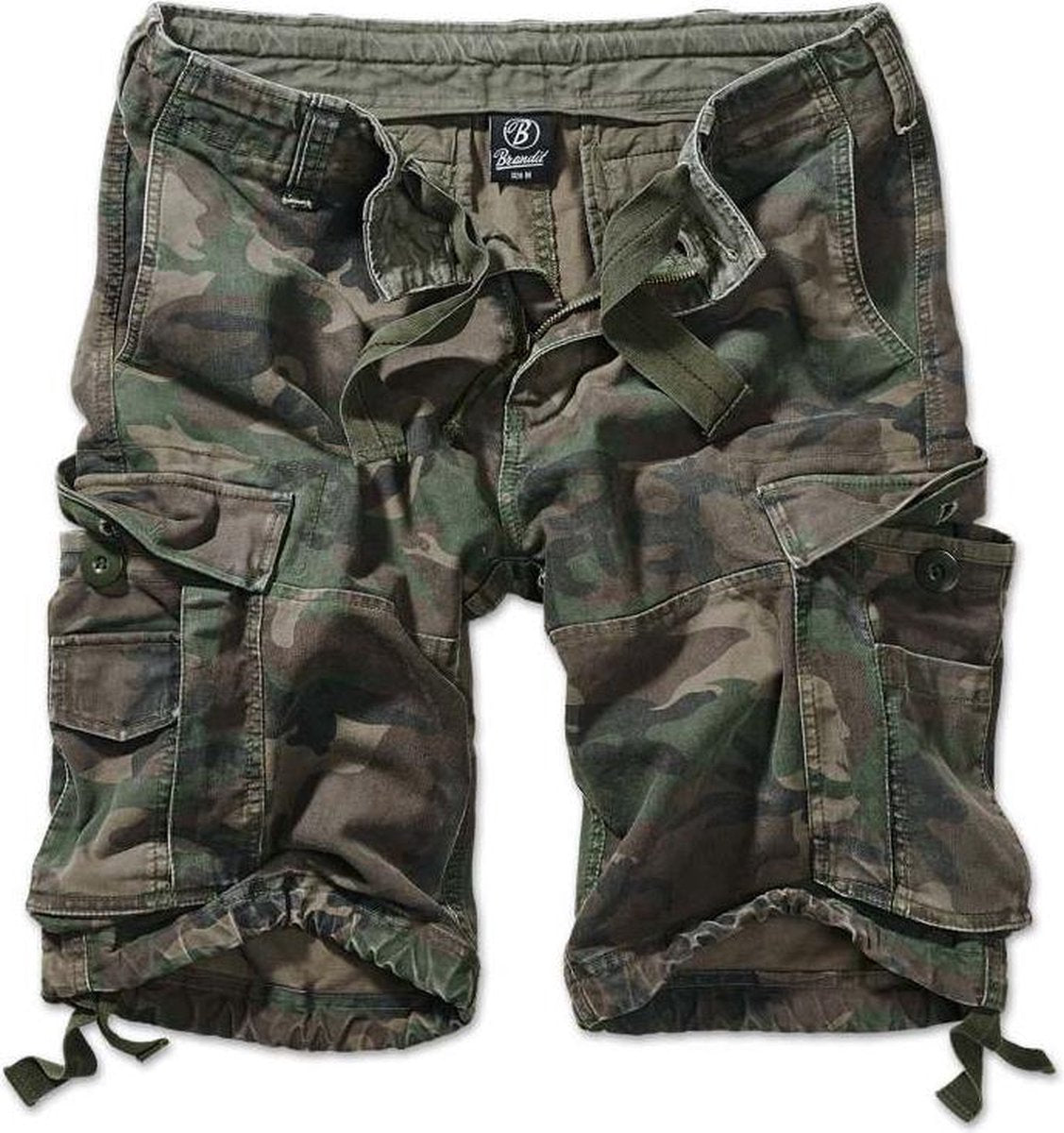 Urban Classics Cargo Korte broek -L- Vintage Cargo Groen/Bruin