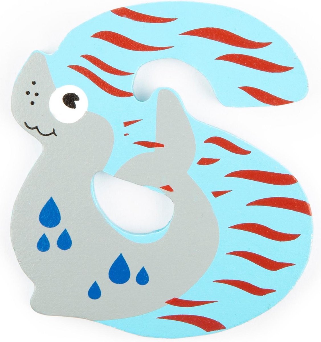 Small Foot Alfabet Dieren Letter S Hout 8 Cm