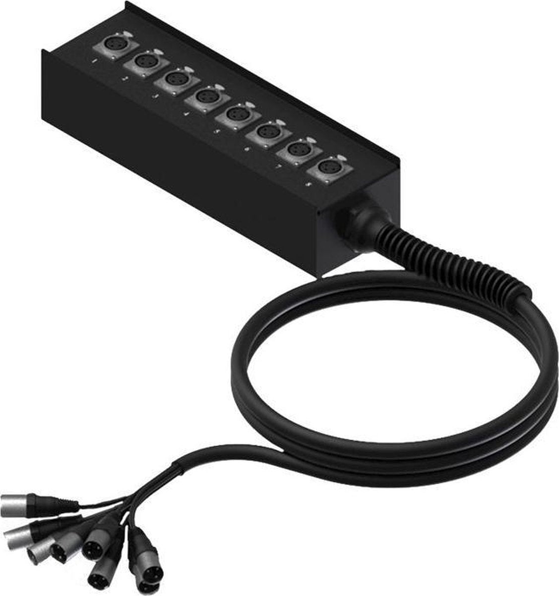 Procab Multi Stage Block MSB108.0 - 8x XLR - 10 meter