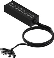 Procab Multi Stage Block MSB108.0 - 8x XLR - 10 meter